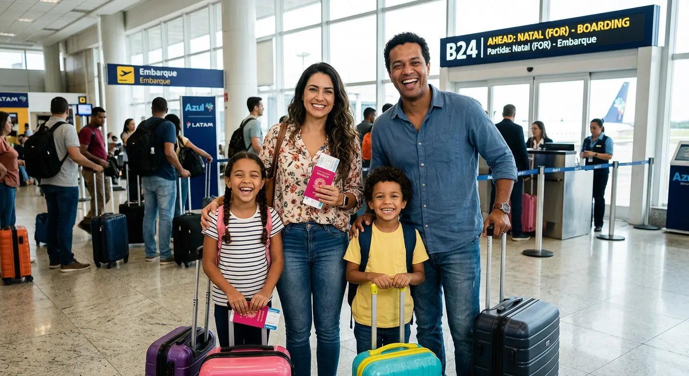 Família viajando pela Europa